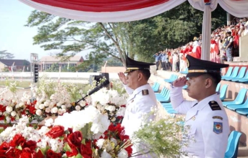 Wali Kota Metro Gelorakan Semangat Pejuang Dalam Peringatan HUT  RI ke 80