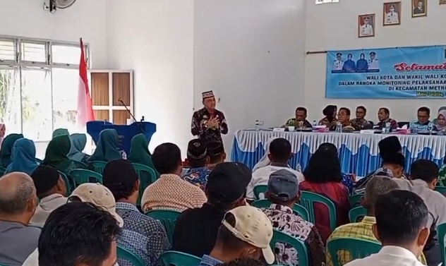 Walikota Metro Monitoring di Kecamatan Metro Selatan